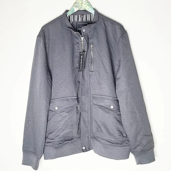 NWT BlankNYC Men's Gray Bomber Jacket XL - Picture 2 of 8